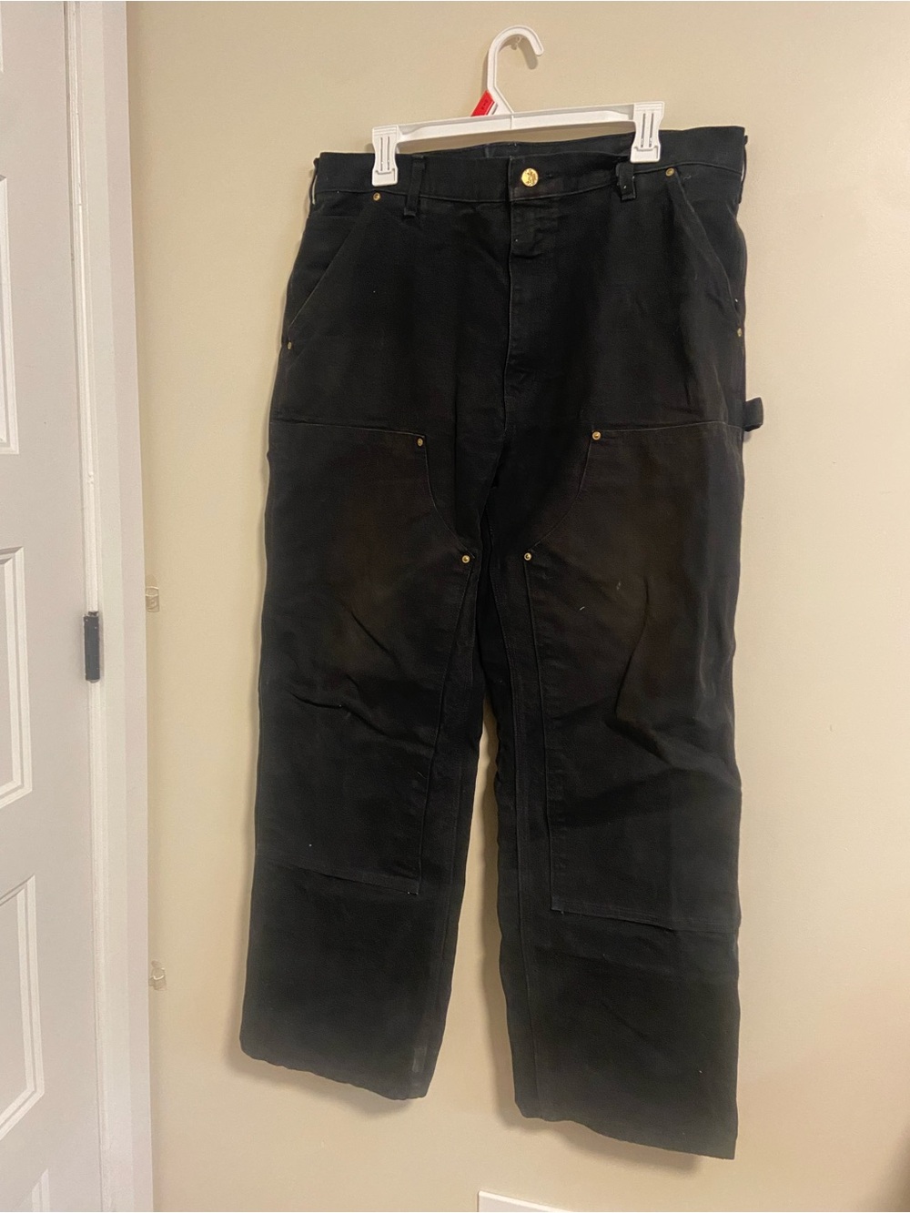 Carhartt Black Straight Work Jeans